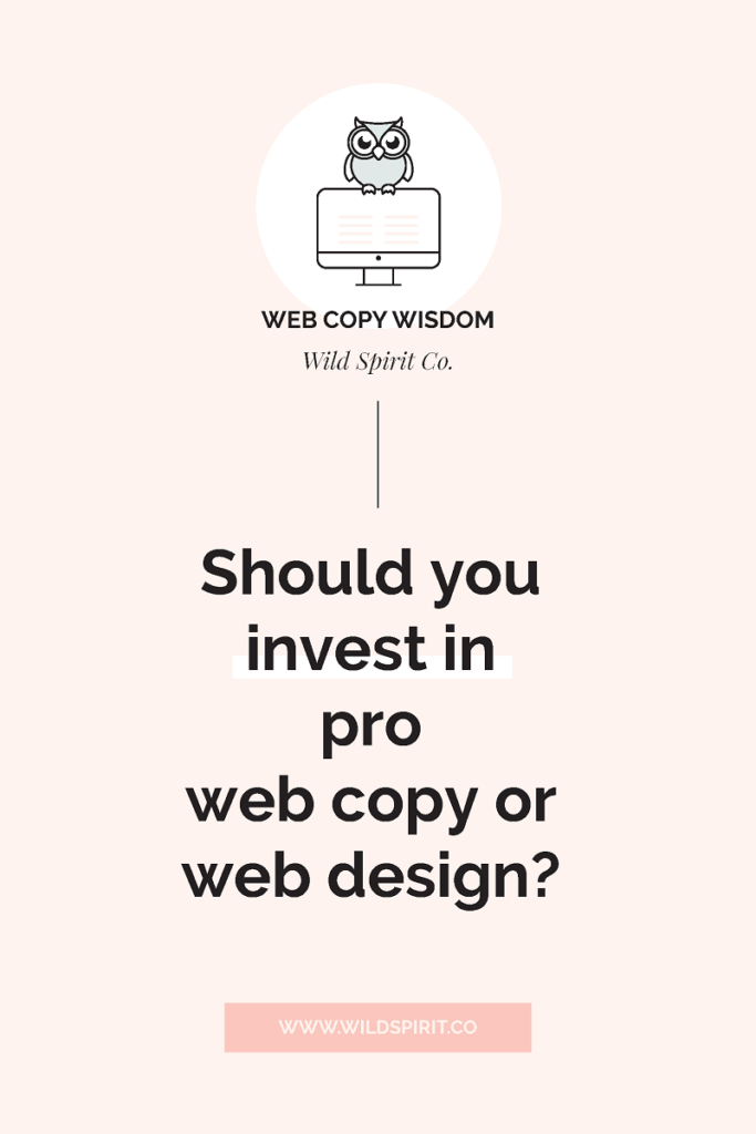 is website design or website copy more important
