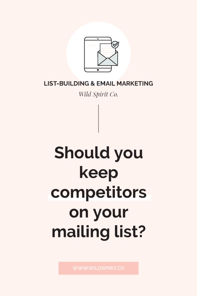 should you keep competitors on your mailing list