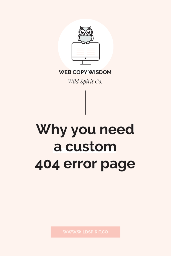 why you need a custom 404 error page